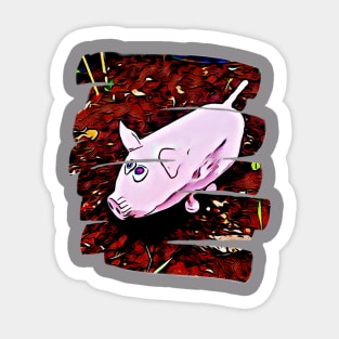 cartoon pig Sticker